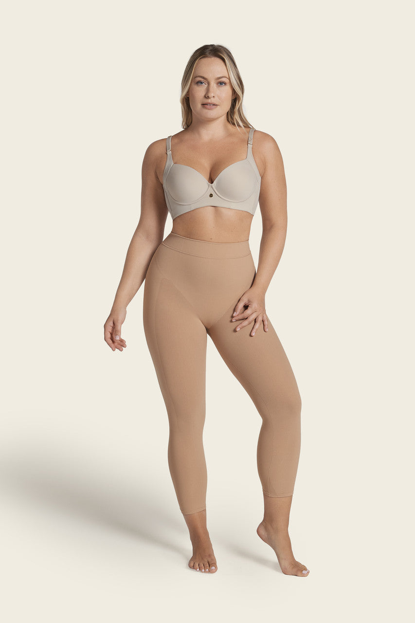 Leonisa Invisible Compression High-Waisted Capri Shaper