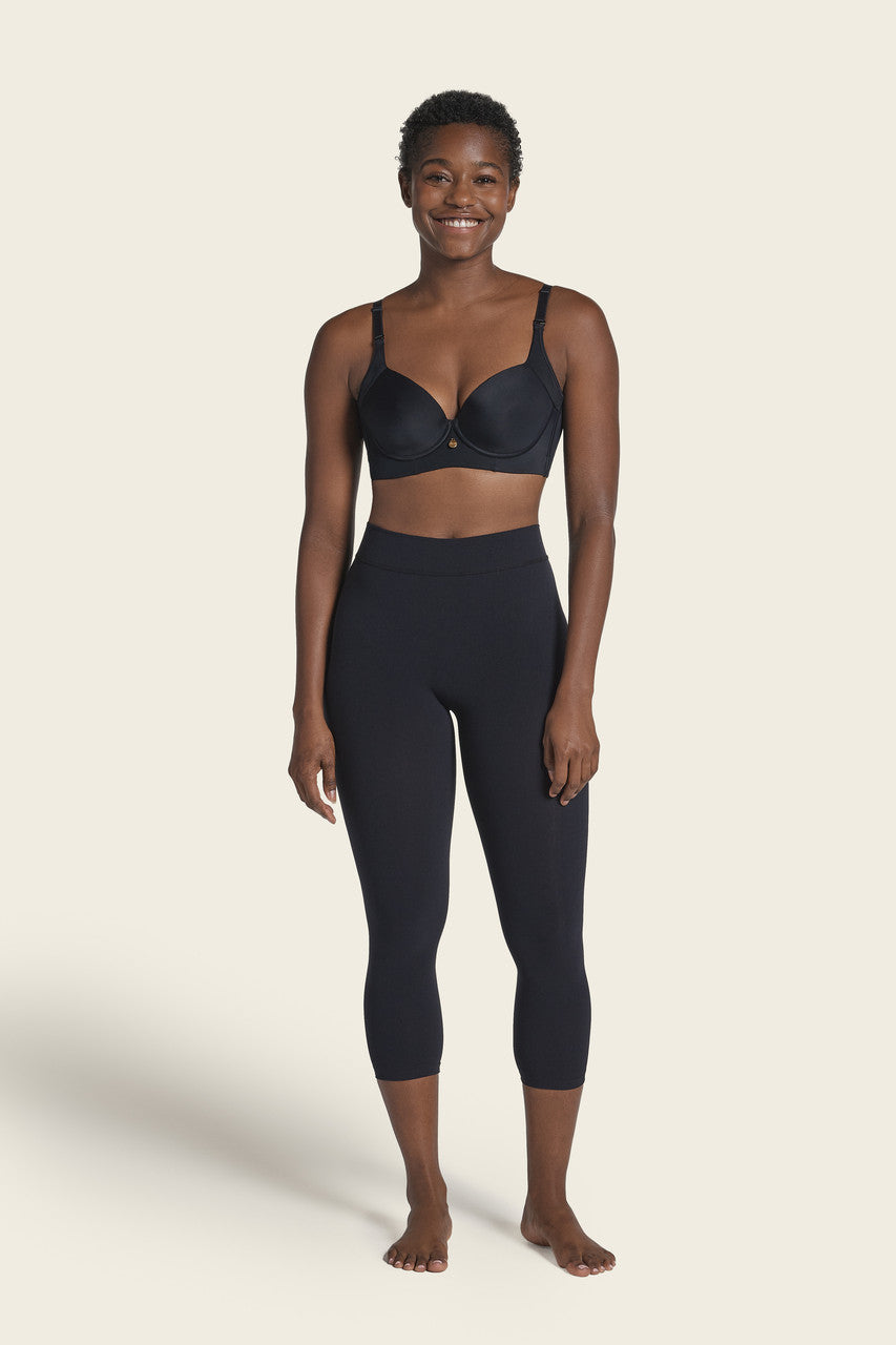 Leonisa Invisible Compression High-Waisted Capri Shaper