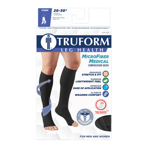 Truform Microfiber Knee High 20-30mmHg - Compression Level: Firm 20-30 MmHg - Unisex - Knee