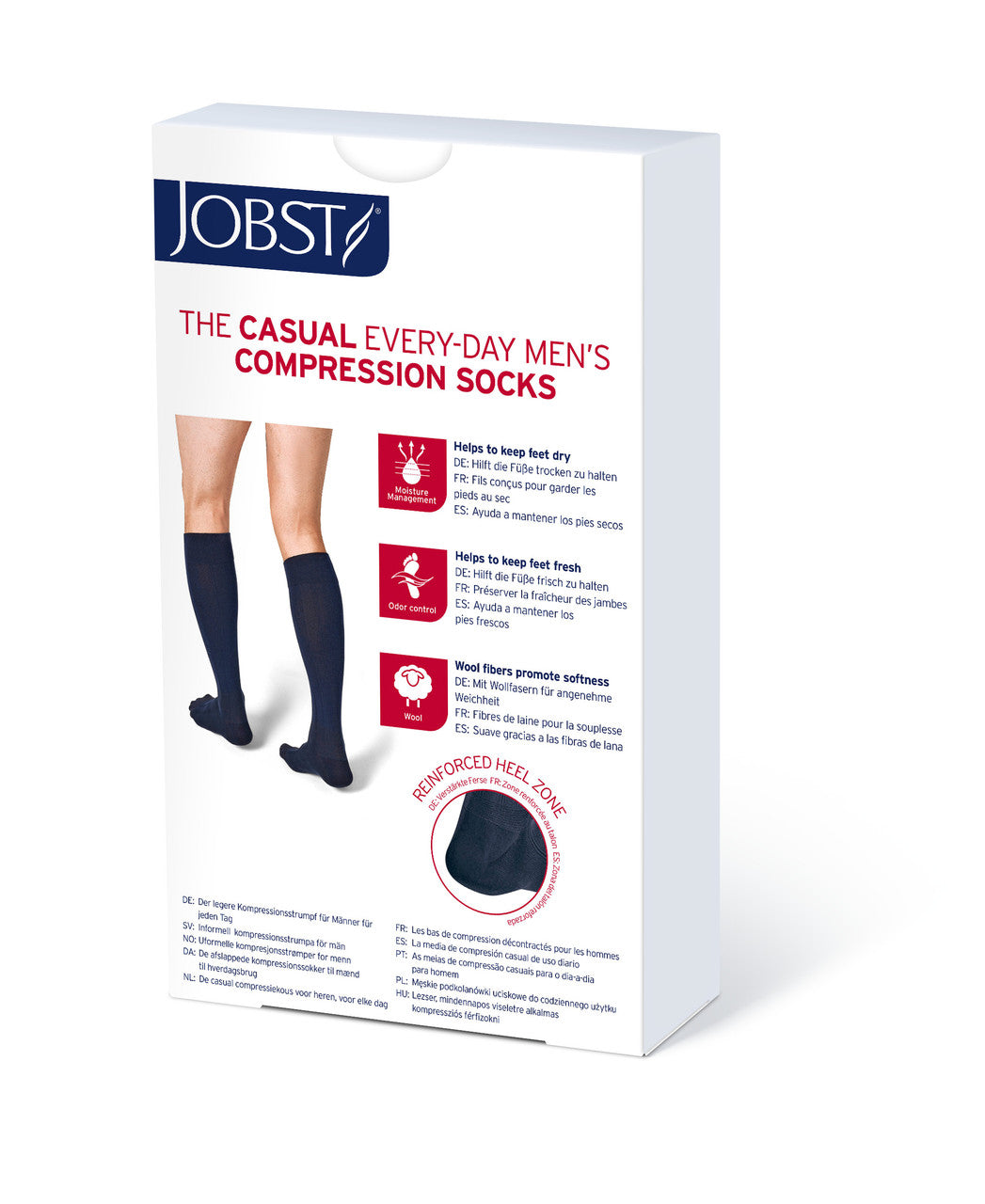JOBST® For Men Casual Compression Support Knee High 15-20mmHg