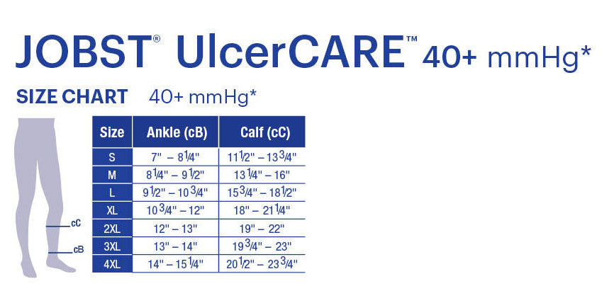 JOBST® UlcerCare Stocking with Liners 40mmHg
