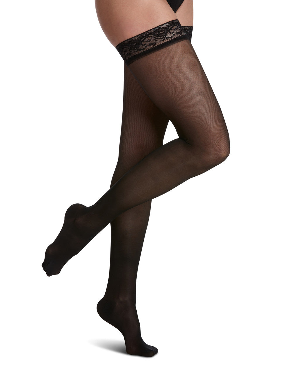 Sigvaris Sheer Fashion Thigh High 15-20mmHg - Compression Level: Moderate 15-20 MmHg - Female - Leg