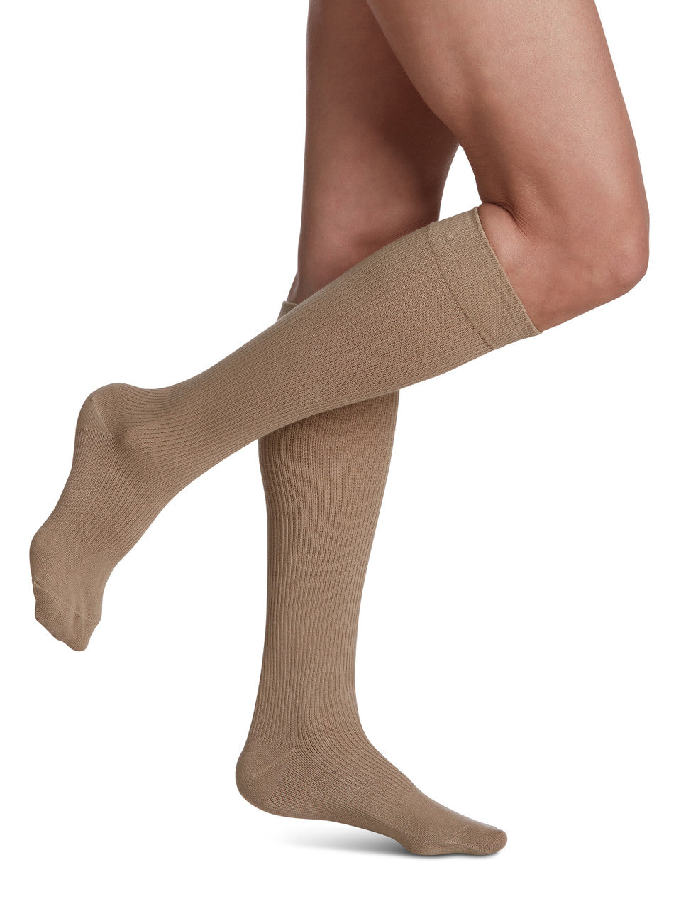 Sigvaris Women's Casual Cotton Knee High Socks 15-20mmHg - Compression Level: Moderate 15-20 MmHg - Unisex - Knee
