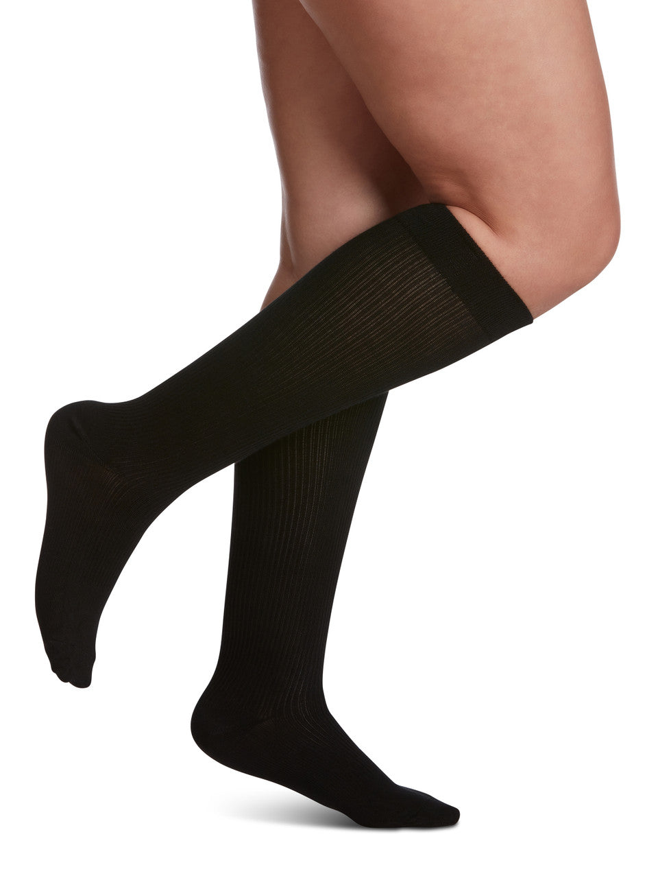 Sigvaris Women's Casual Cotton Knee High Socks 15-20mmHg - Compression Level: Moderate 15-20 MmHg - Unisex - Knee