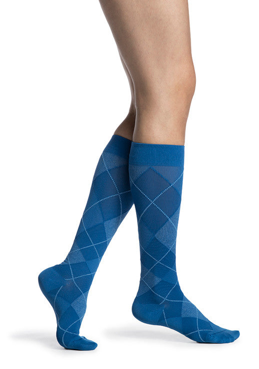 Sigvaris Women's Style Microfiber Patterns Knee High 20-30mmHg - Compression Level: Firm 20-30 MmHg - Unisex - Knee