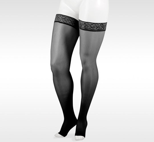 Juzo Naturally Sheer Thigh High w/ Silicone Top Band 30-40mmHg - Compression Level: Extra Firm 30-40 MmHg - Female - Leg
