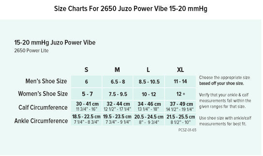 Juzo Power Vibe Knee Sock 15-20mmHg - Compression Level: Moderate 15-20 MmHg - Unisex - Knee
