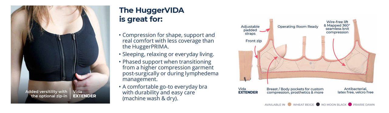 HuggerVIDA Compression Bra by Prairie Wear©