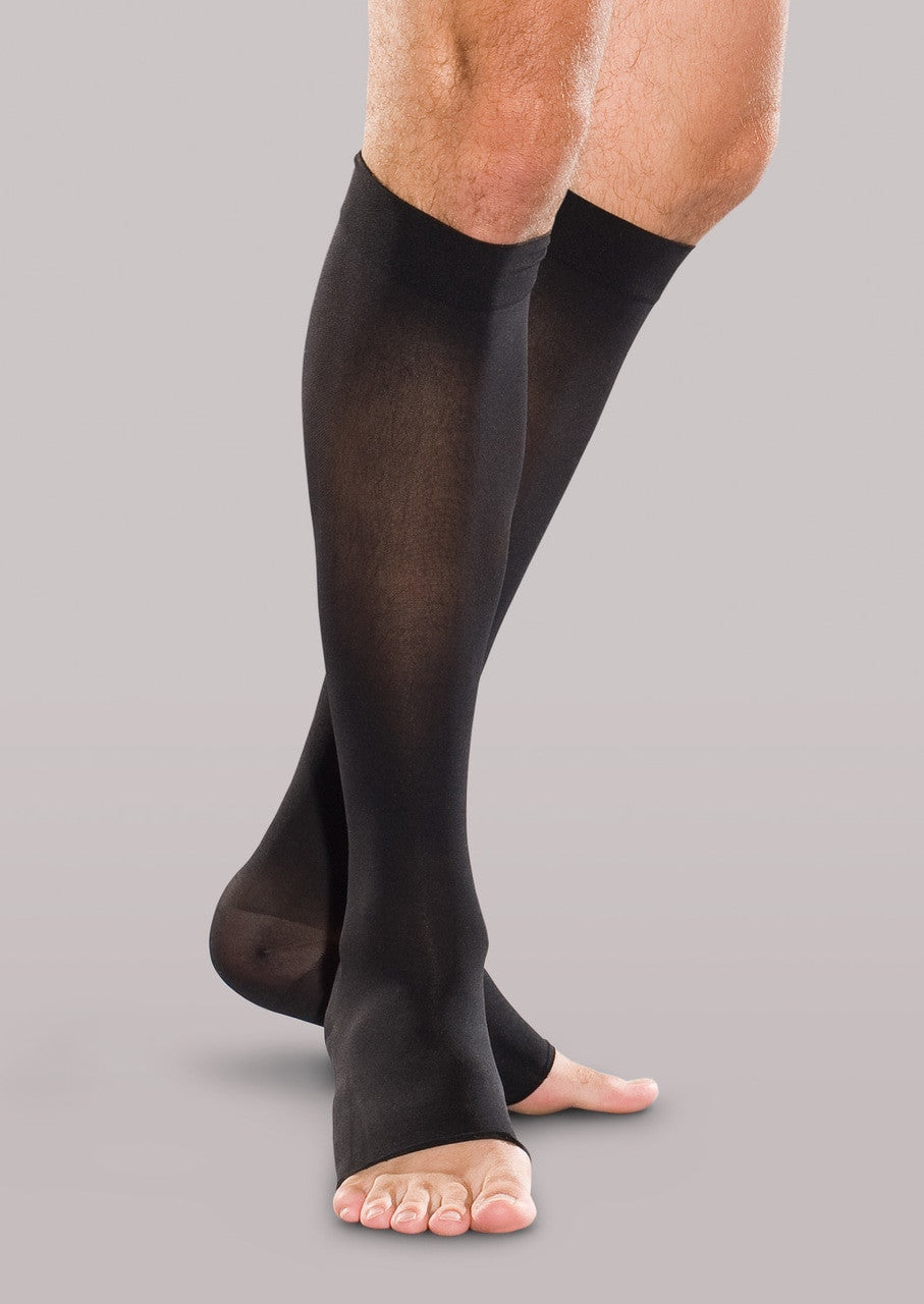 THERAFIRM® Firm Support Open Toe Knee High Stockings 30-40 mmHg