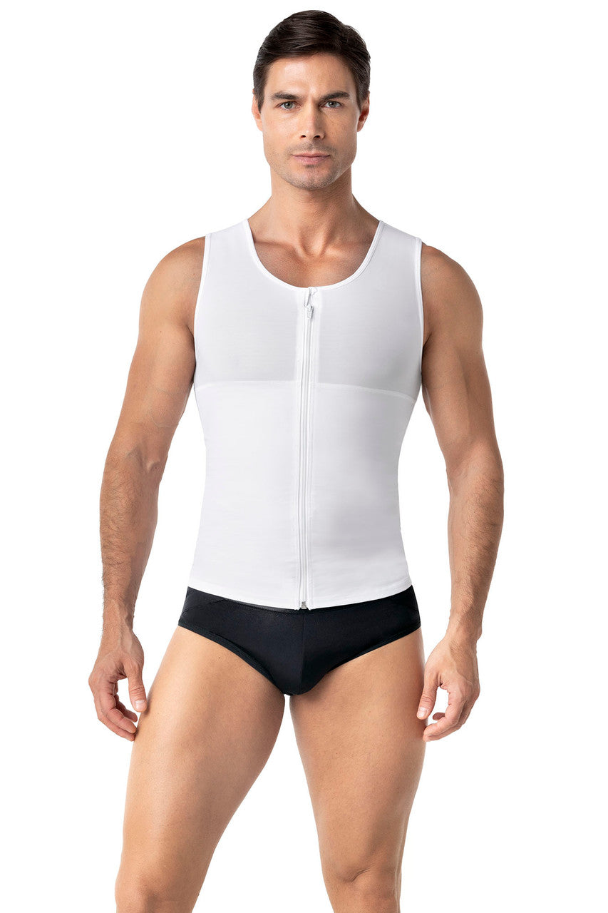 Leonisa Men's Firm Body Shaper Vest with Back Support - Max/Force