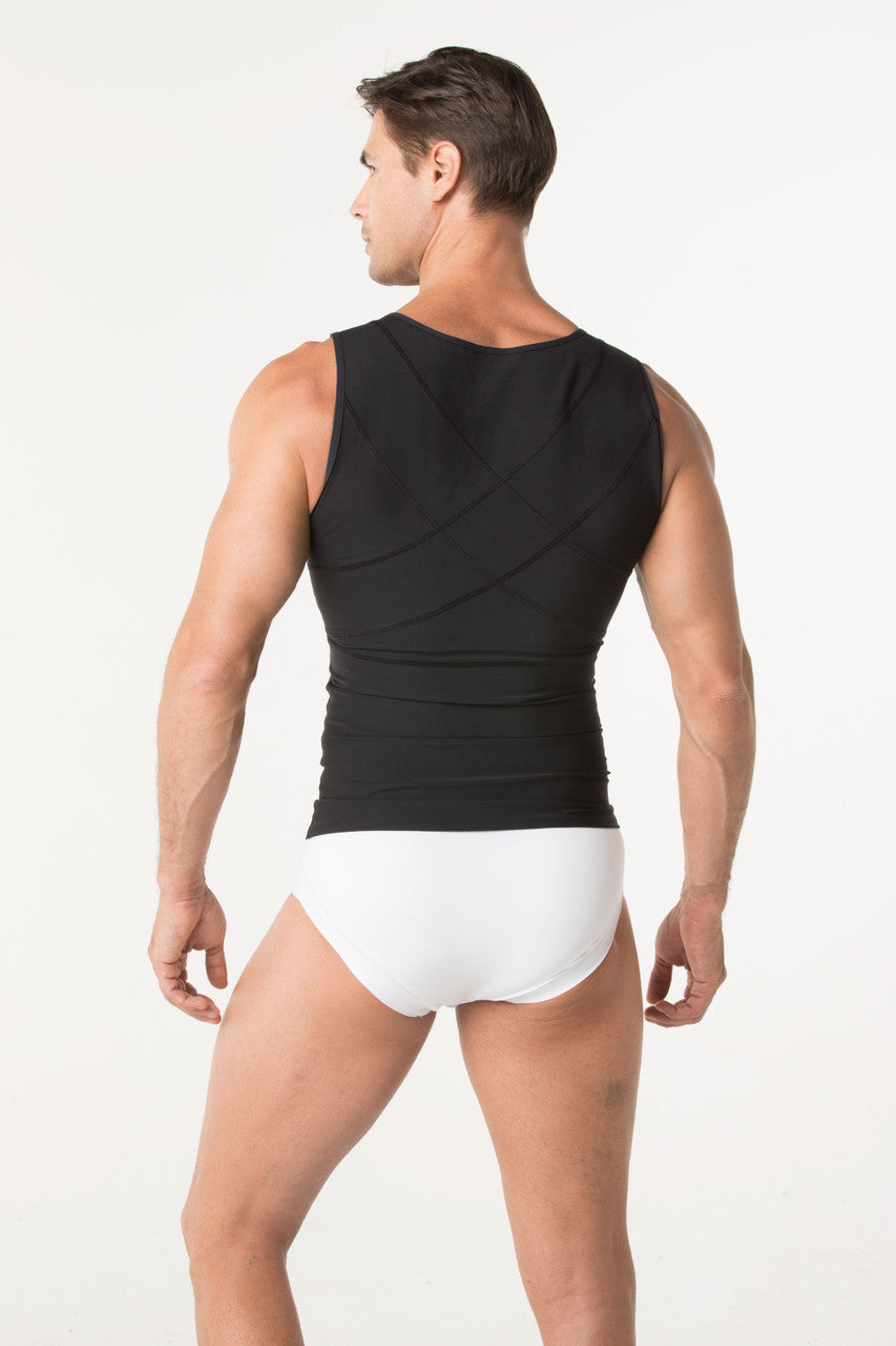 Leonisa Men's Firm Body Shaper Vest with Back Support - Max/Force