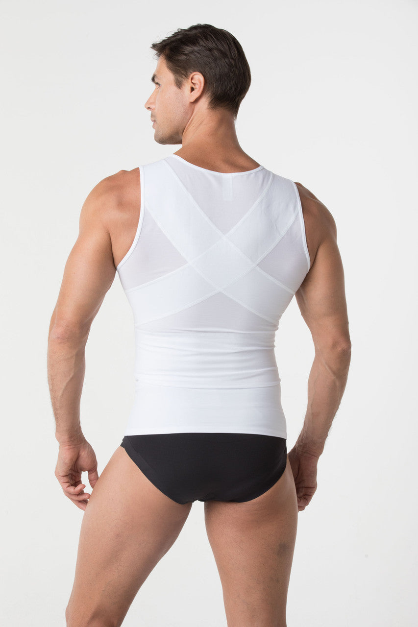 Leonisa Men's Firm Body Shaper Vest with Back Support - Max/Force