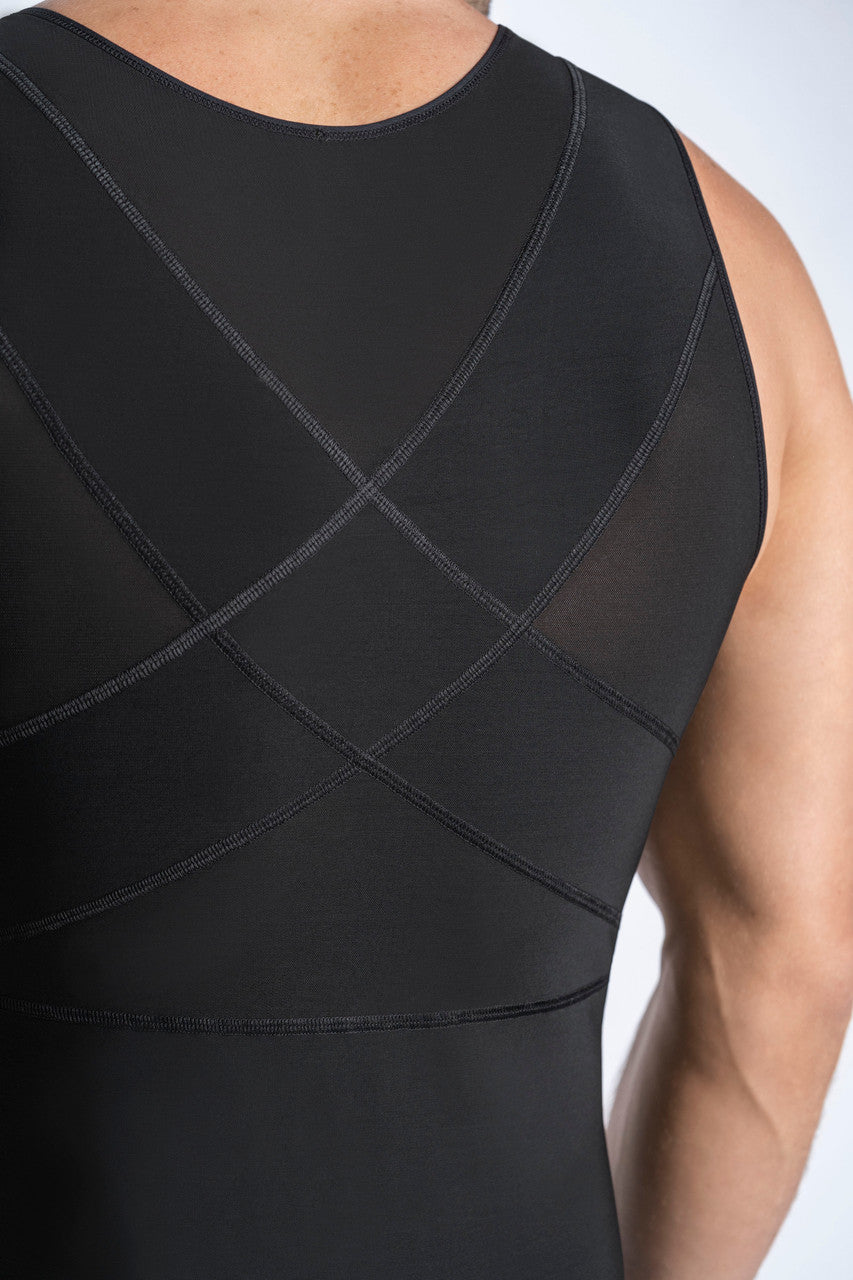 Leonisa Men's Post-Surgical Compression Bodysuit