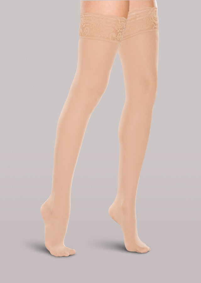 THERAFIRM® Women's Mild Support Sheer Lace Top Thigh Highs 15-20 mmHg