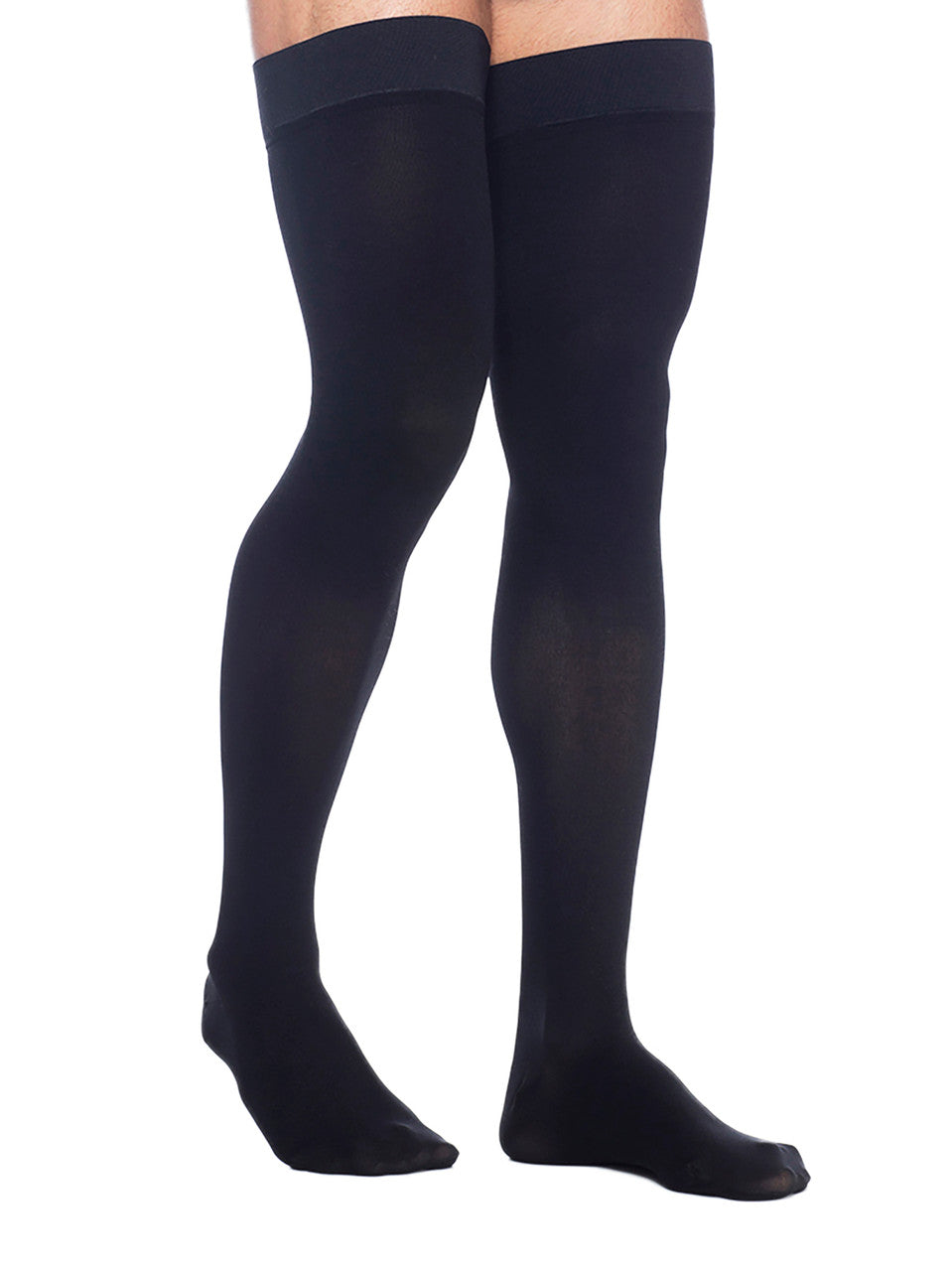 Sigvaris Dynaven Men's Thigh High W/ Grip Top 30-40mmHg - Compression Level: Extra Firm 30-40 MmHg - Male - Leg