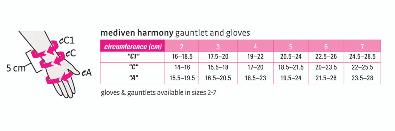 Mediven Harmony Seamless Glove 20-30mmHg