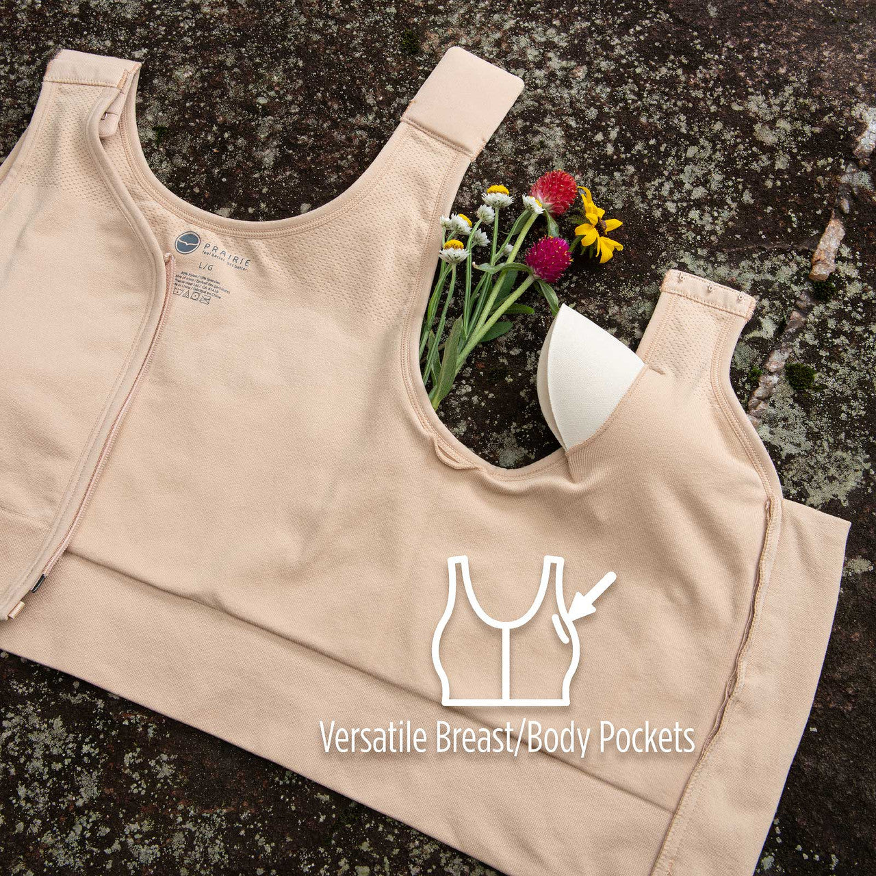 Prairie Wear© HuggerPRIMA Compression Bra by Prairie Wear©