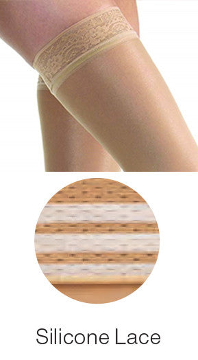 JOBST® UltraSheer Thigh High w/Silicone Lace Band 30-40mmHg