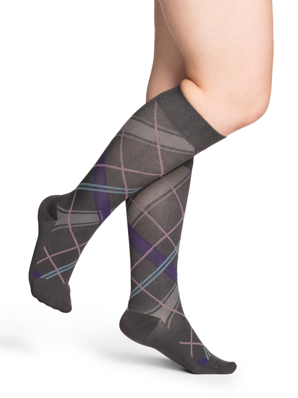 Sigvaris Women's Style Microfiber Patterns Knee High 20-30mmHg - Compression Level: Firm 20-30 MmHg - Unisex - Knee