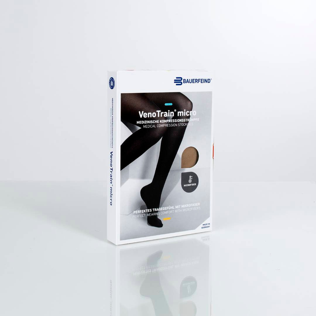 Bauerfeind VenoTrain Micro Women's Pantyhose 30-40mmHg - Compression Level: Extra Firm 30-40 MmHg - Unisex - Leg