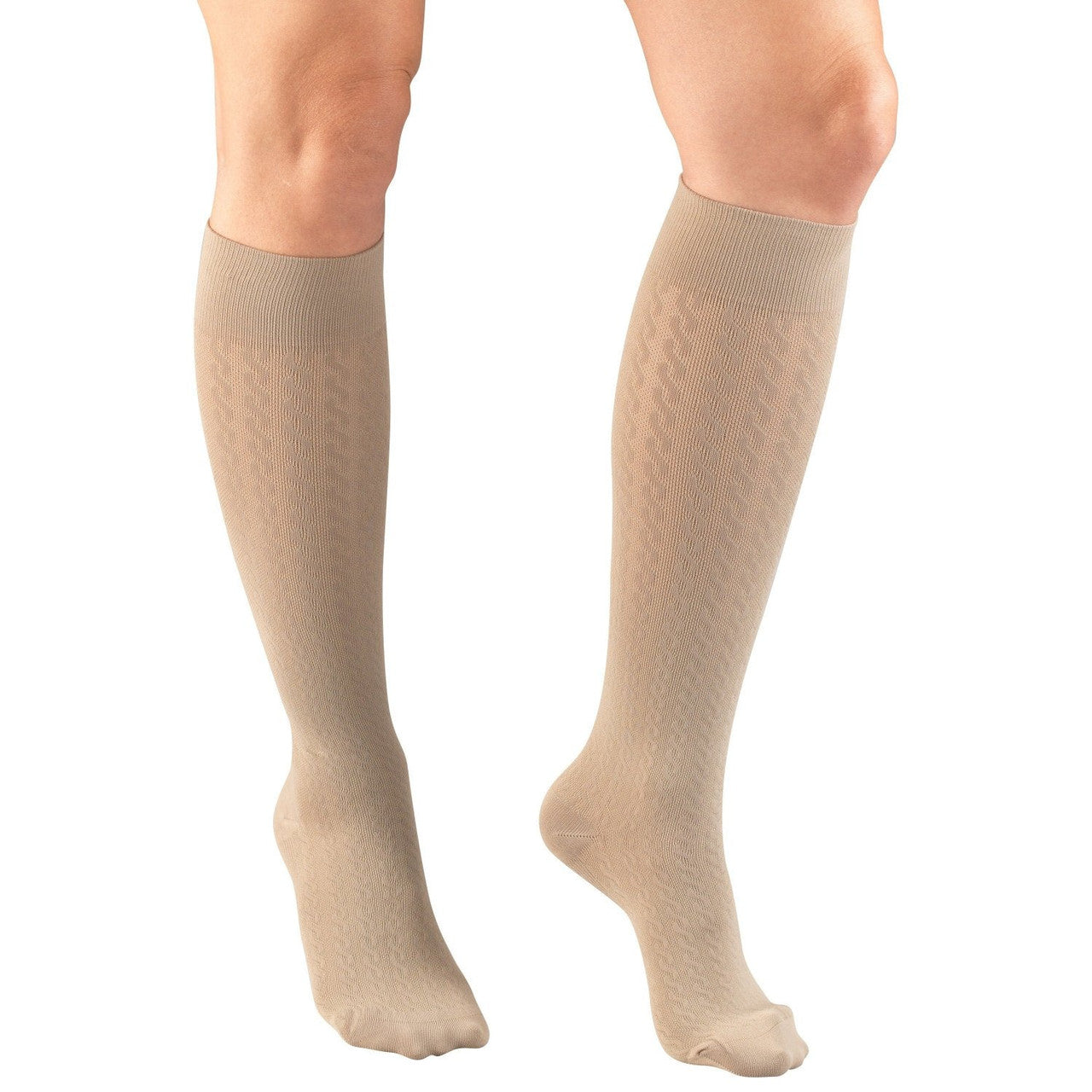 Truform Womens Trouser Ribbed Socks 10-20mmHg