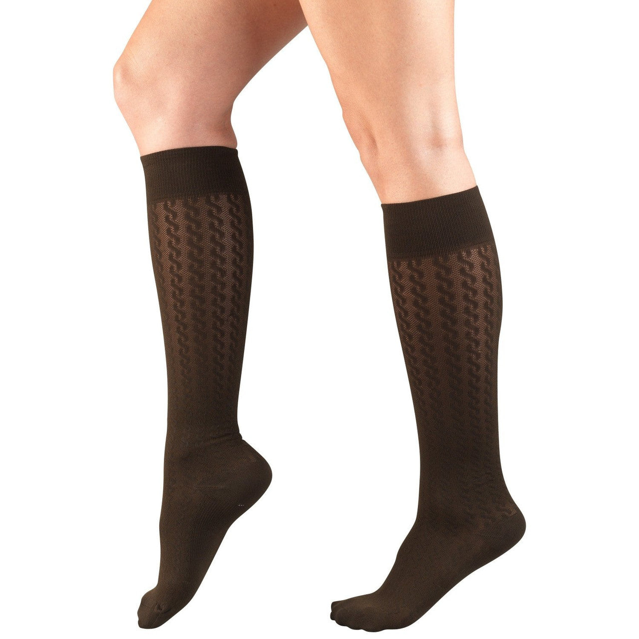 Truform Womens Trouser Ribbed Socks 10-20mmHg