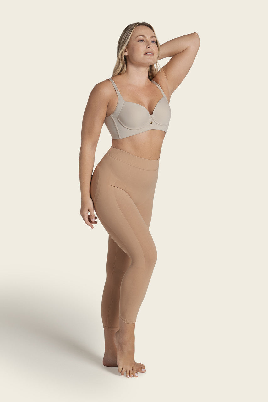 Leonisa Invisible Compression High-Waisted Capri Shaper
