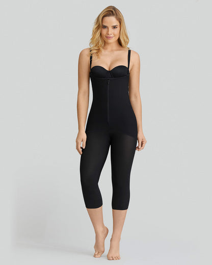 Leonisa Hook-and-Zip Mid-Calf Sculpting Body Shaper