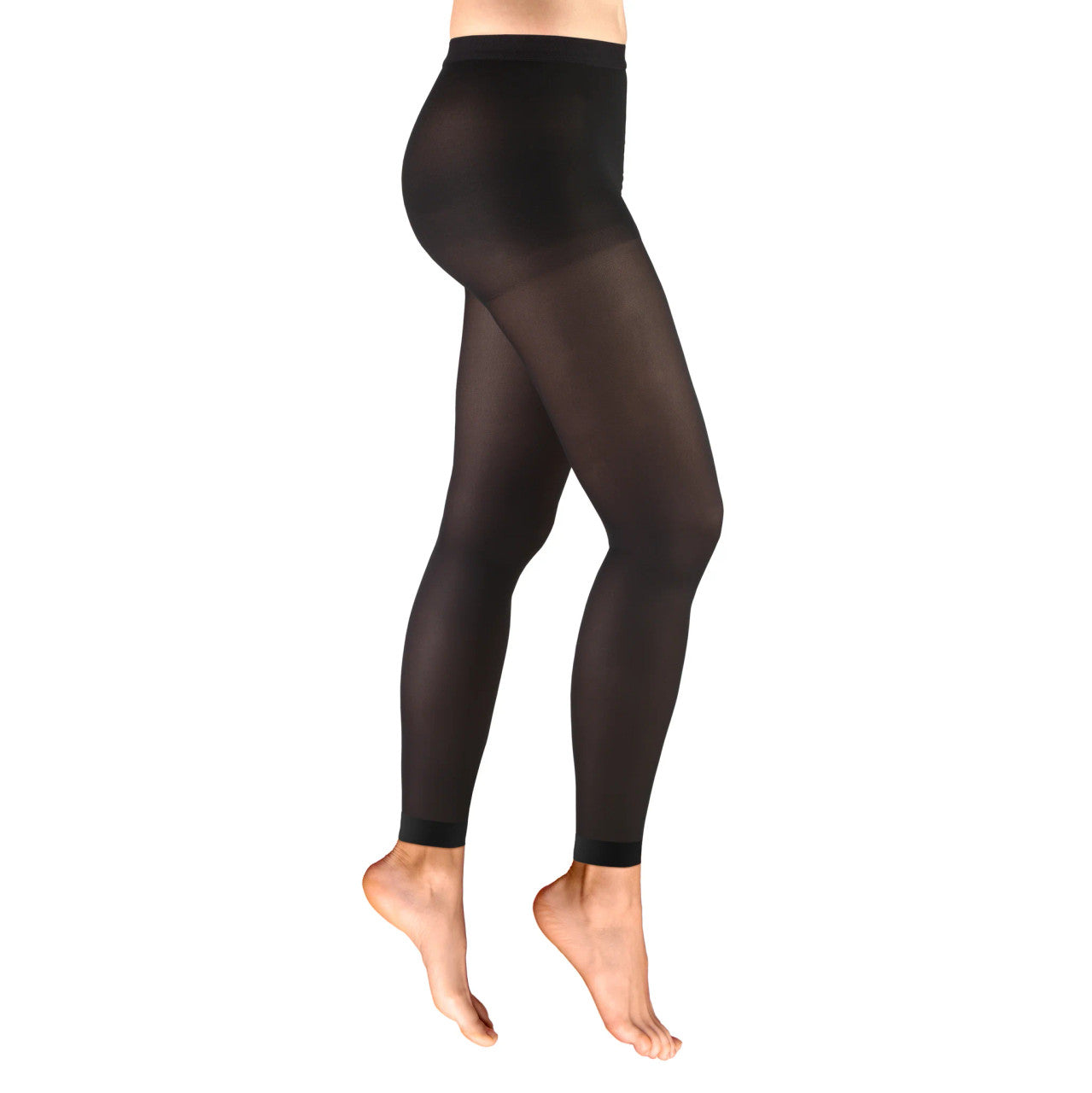 Truform Women's Opaque Footless Tights 20-30mmHg