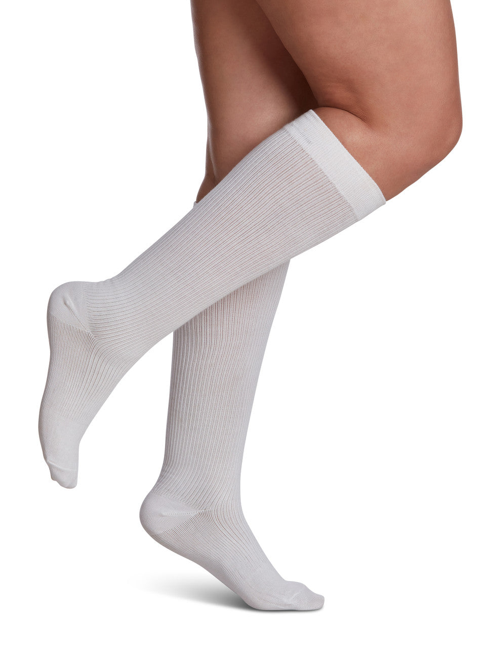 Sigvaris Women's Casual Cotton Knee High Socks 15-20mmHg - Compression Level: Moderate 15-20 MmHg - Unisex - Knee