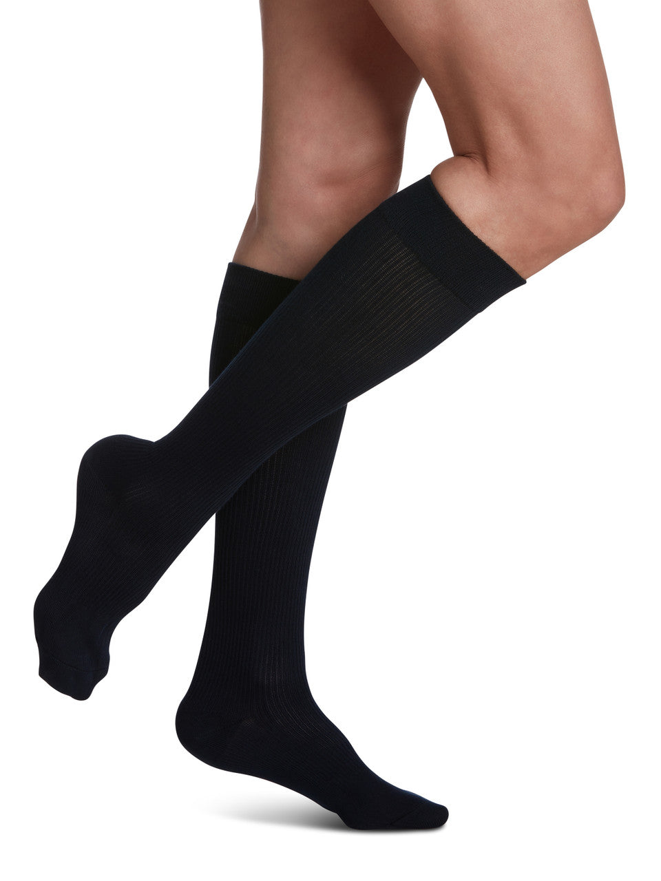 Sigvaris Women's Casual Cotton Knee High Socks 15-20mmHg - Compression Level: Moderate 15-20 MmHg - Unisex - Knee