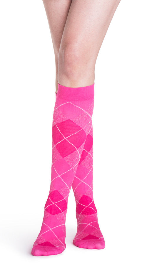 Sigvaris Women's Style Microfiber Patterns Knee High 20-30mmHg - Compression Level: Firm 20-30 MmHg - Unisex - Knee