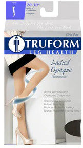 Truform Women's Opaque Pantyhose 20-30mmHg - Compression Level: Firm 20-30 MmHg - Unisex - Leg