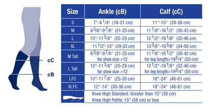 JOBST® For Men Casual Compression Support Knee High 20-30mmHg