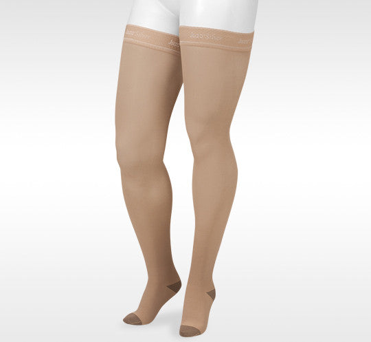 Juzo Silver Thigh High W/ Silicone Band 30-40mmHg - Compression Level: Extra Firm 30-40 MmHg - Unisex - Leg