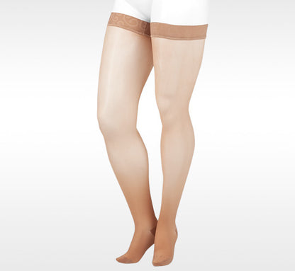 Juzo Naturally Sheer Thigh High w/ Silicone Top Band 30-40mmHg - Compression Level: Extra Firm 30-40 MmHg - Female - Leg