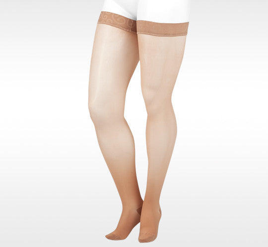 Juzo Naturally Sheer Thigh High w/ Silicone Top Band 30-40mmHg - Compression Level: Extra Firm 30-40 MmHg - Female - Leg