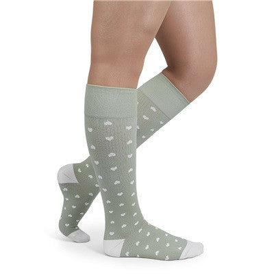 Rejuva Heart Compression Knee High 15-20mmHg - Compression Level: Moderate 15-20 MmHg - Unisex - Knee