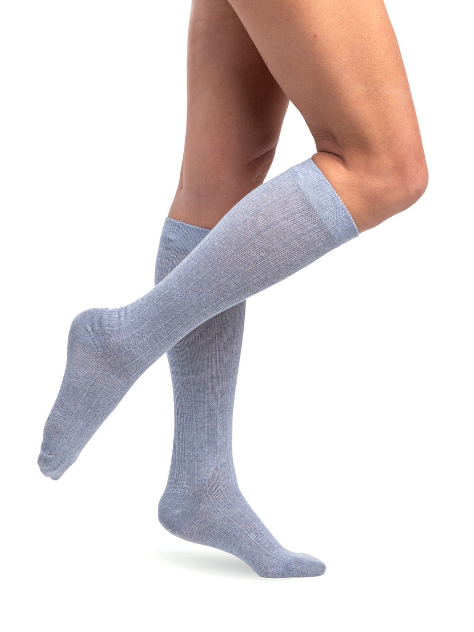 Sigvaris Women's Linen Ribbed Socks 20-30mmHg
