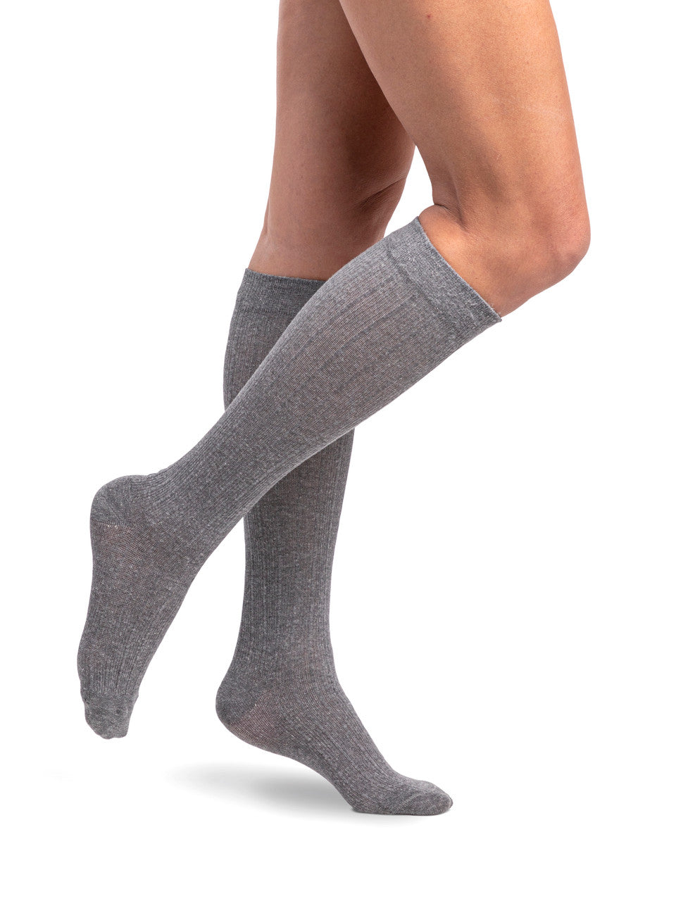 Sigvaris Women's Linen Ribbed Socks 20-30mmHg