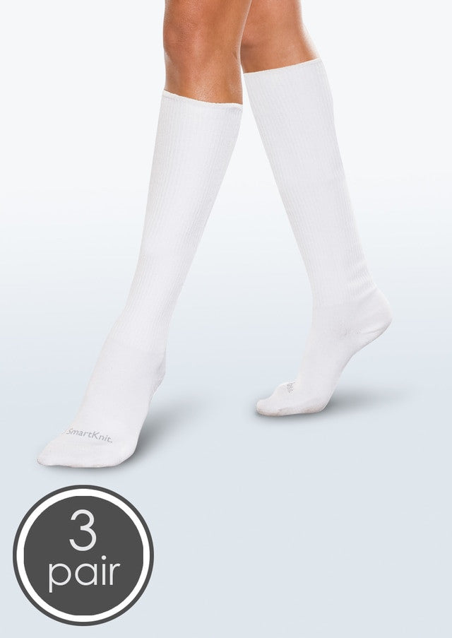 SmartKnit® Seamless Diabetic Socks 3-Pack, Over-the-Calf