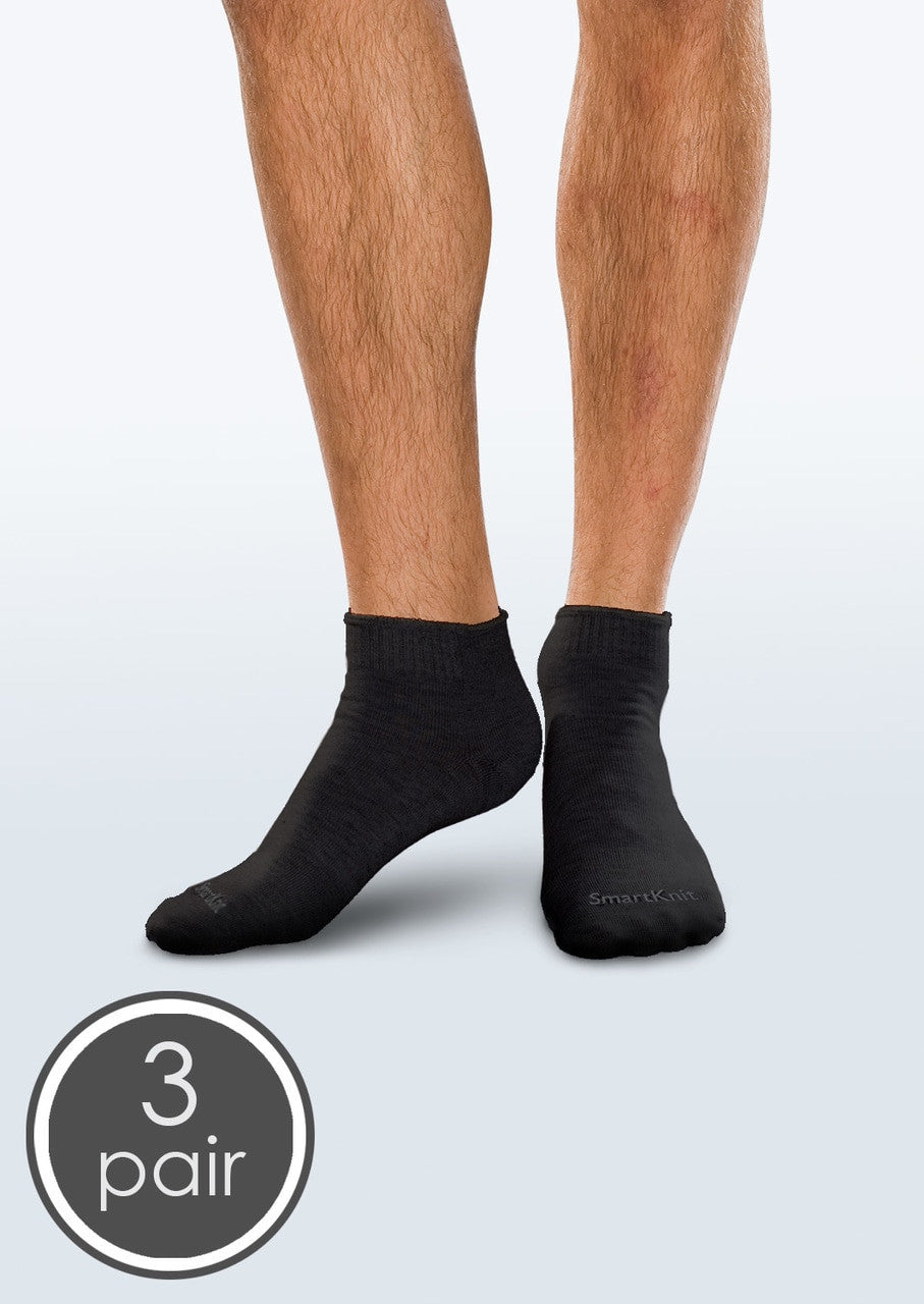 SmartKnit® Seamless Diabetic Socks 3-Pack, Mini-Crew