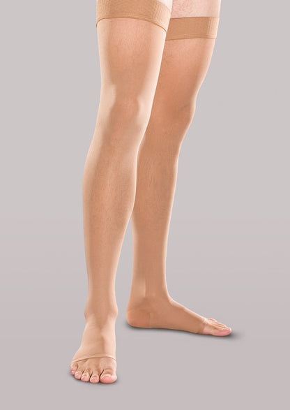 THERAFIRM® Firm Support Open Toe Thigh Highs 30-40 mmHg