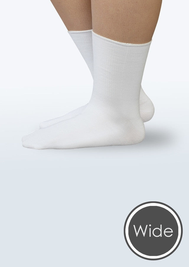 SmartKnit® Seamless Diabetic Socks, Wide Crew