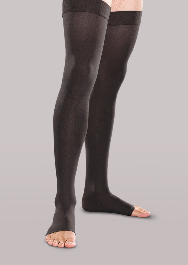 THERAFIRM® Moderate Support Open Toe Thigh Highs 20-30 mmHg