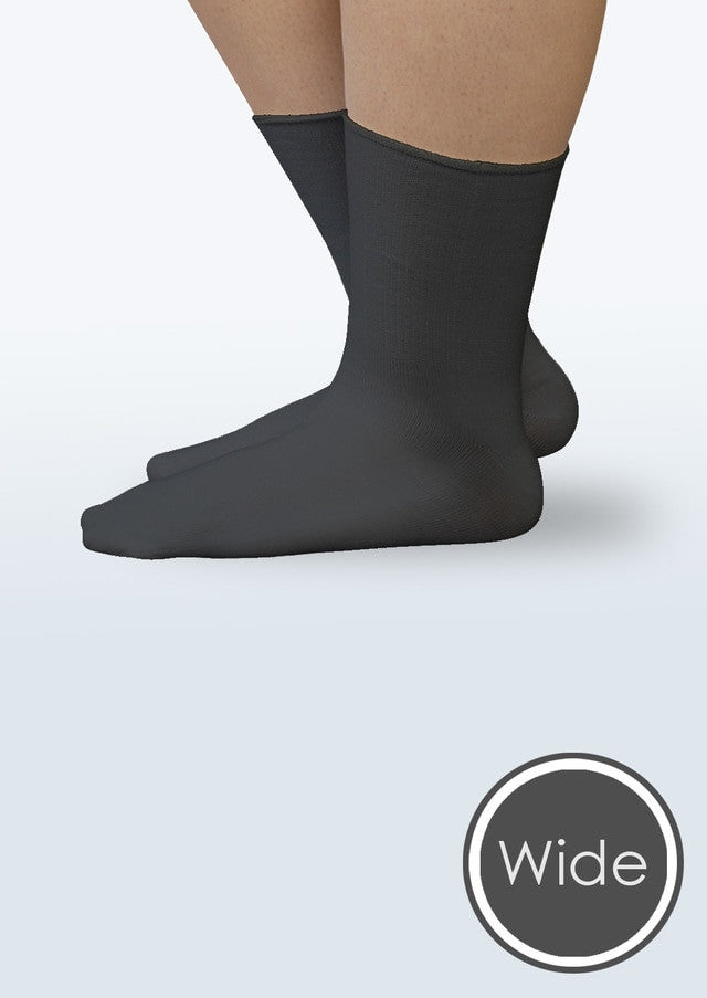 SmartKnit® Seamless Diabetic Socks, Wide Crew