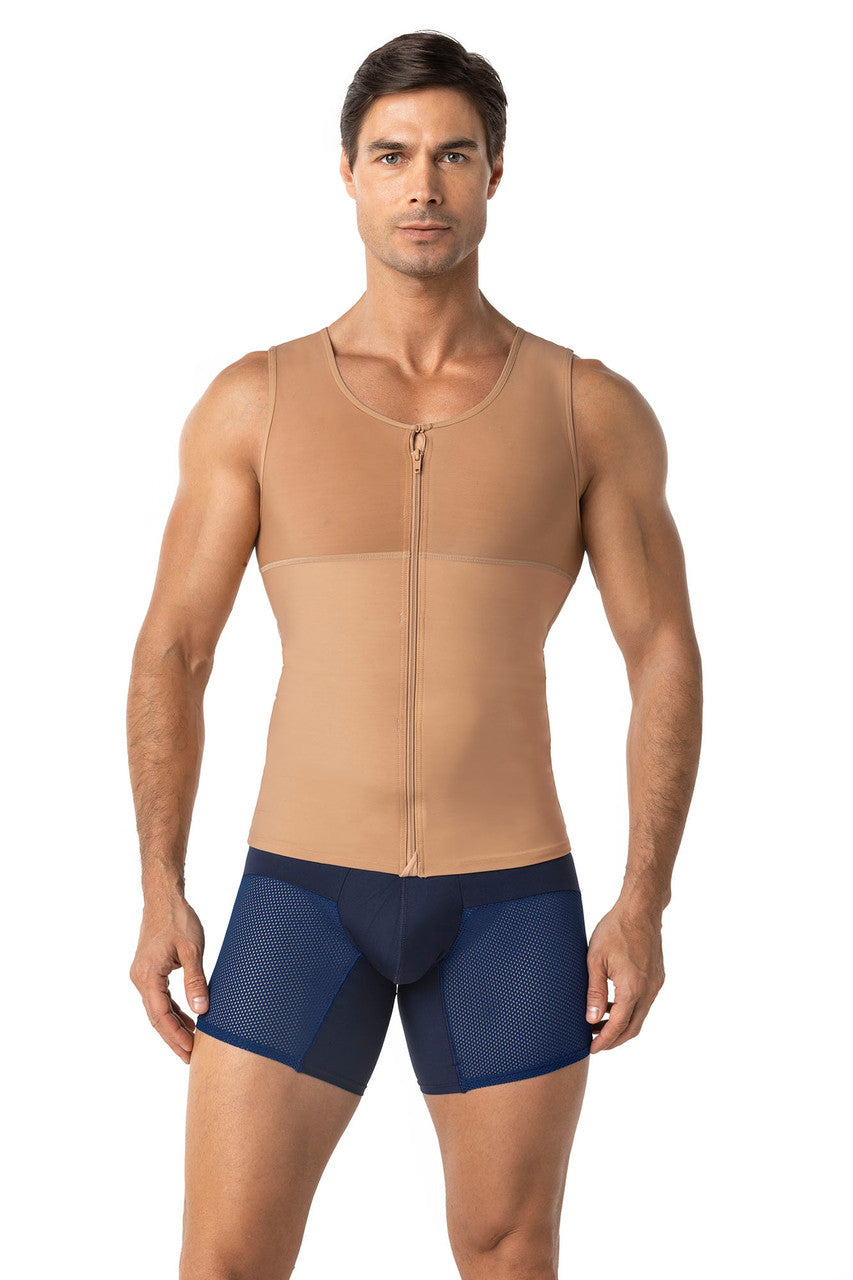 Leonisa Men's Firm Body Shaper Vest with Back Support - Max/Force