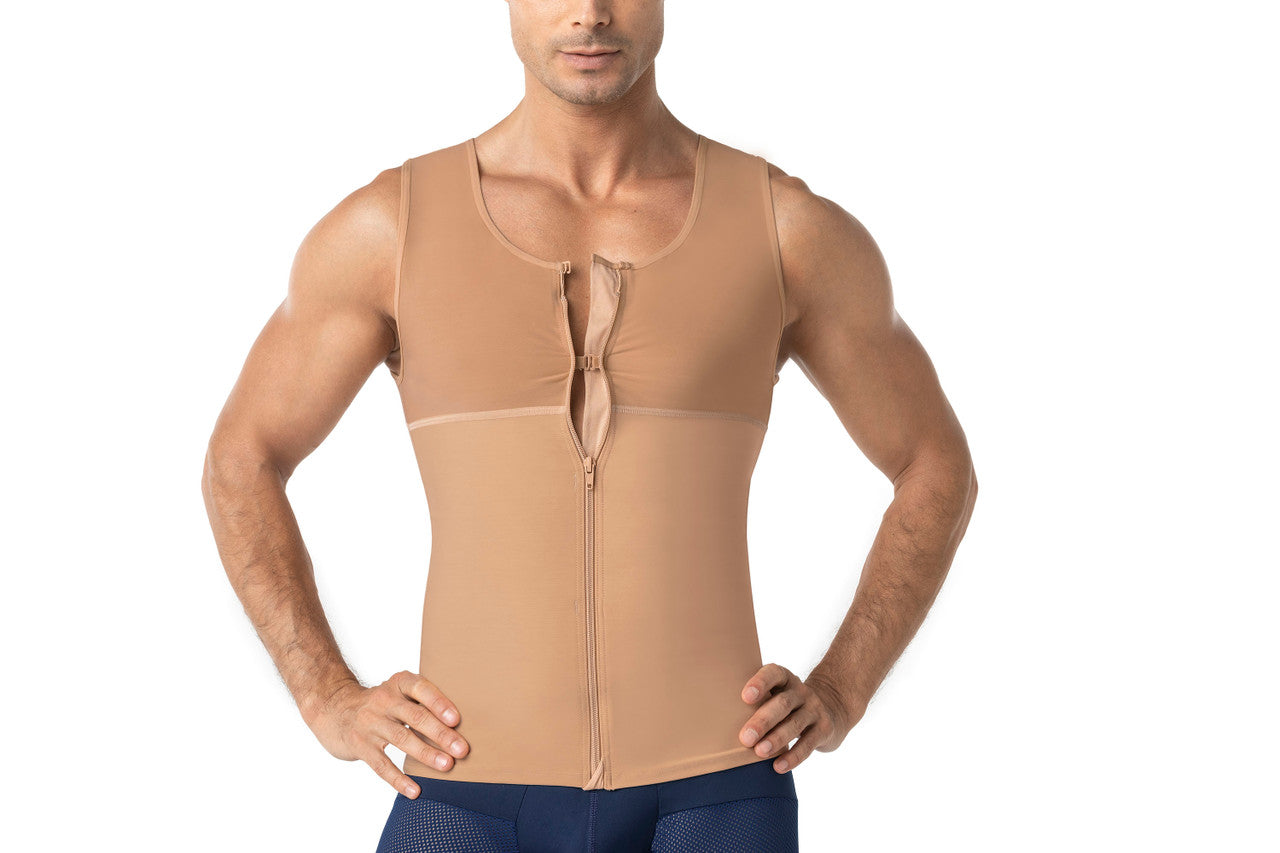 Leonisa Men's Firm Body Shaper Vest with Back Support - Max/Force
