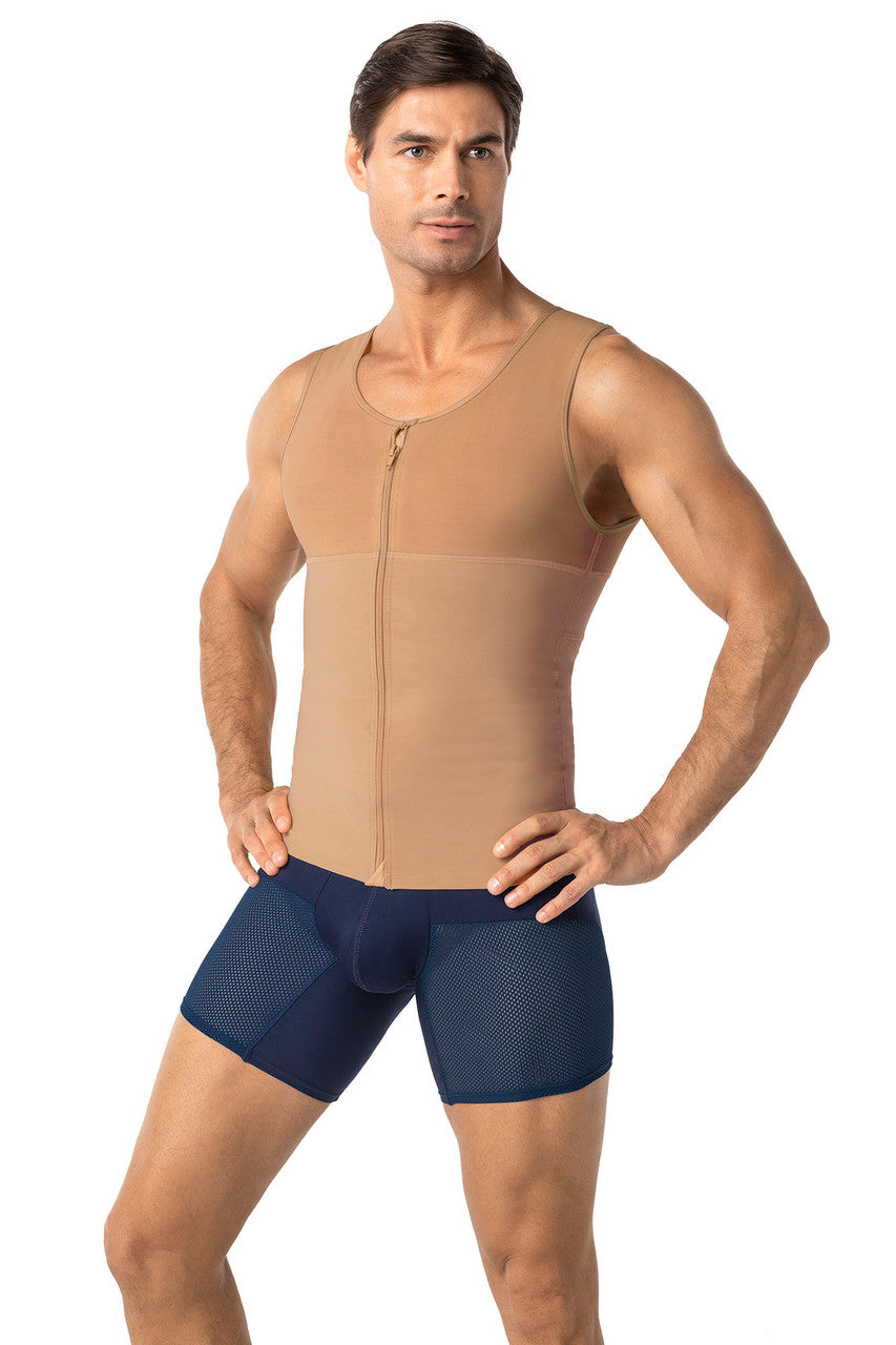 Leonisa Men's Firm Body Shaper Vest with Back Support - Max/Force
