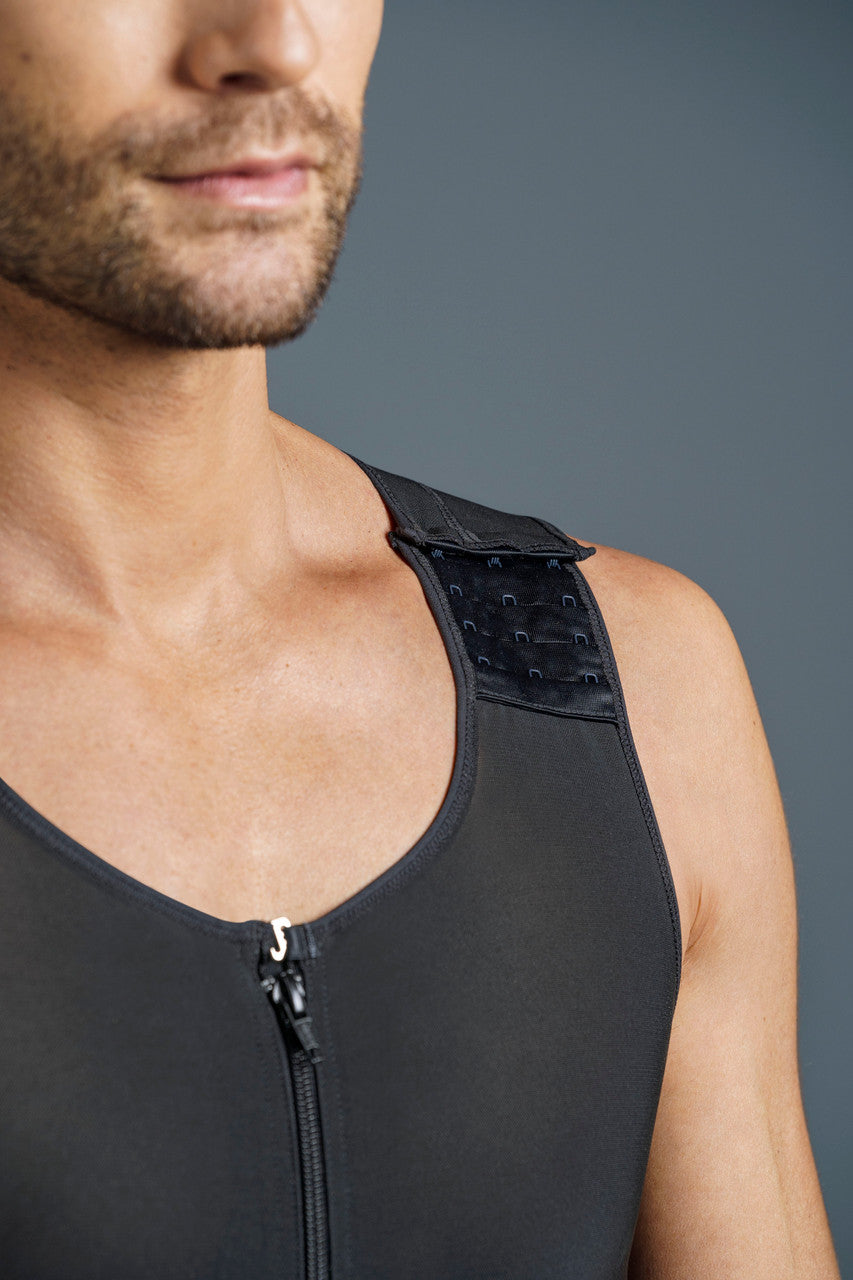 Leonisa Men's Post-Surgical Compression Bodysuit